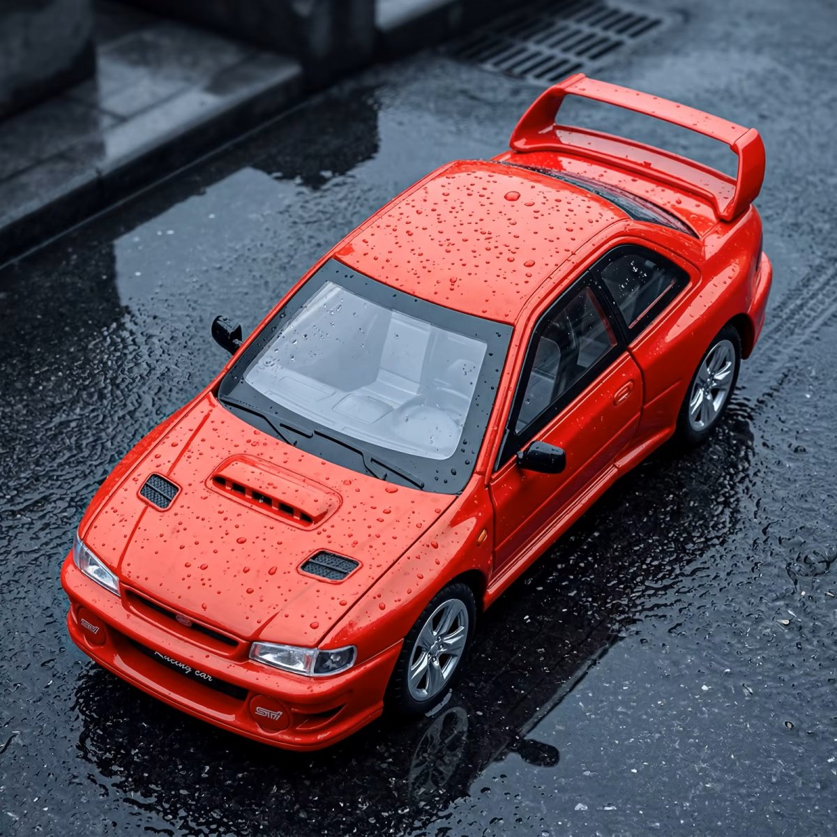 Машинка металлическая Subaru Impreza WRX STI 1:24 RED