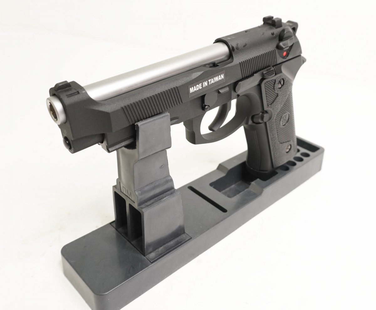 Страйкбольный пистолет KJW Beretta M9 IA Gas GBB, хром. ствол
