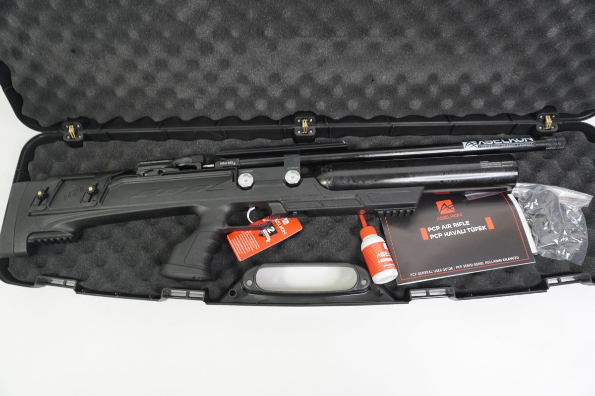 Пневматическая винтовка Aselkon MX-8 Evoc (пластик, PCP, 3 Дж) 5,5 мм