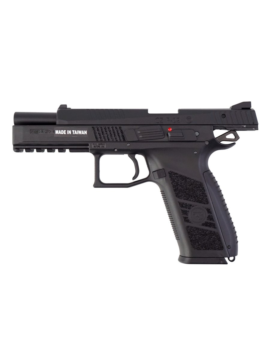 Страйкбольный пистолет GBB KJW CZ P-09 (P-09.GAS GP436) Blowback, чёрный