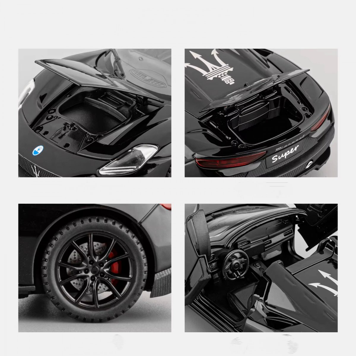 Машинка металлическая Maserati MC20 1:32 Black