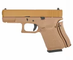 Страйкбольный пистолет WE Glock 19 Gen5 (WE-G003VB-TAN) — металл слайд, Tan, GBB, 6 мм