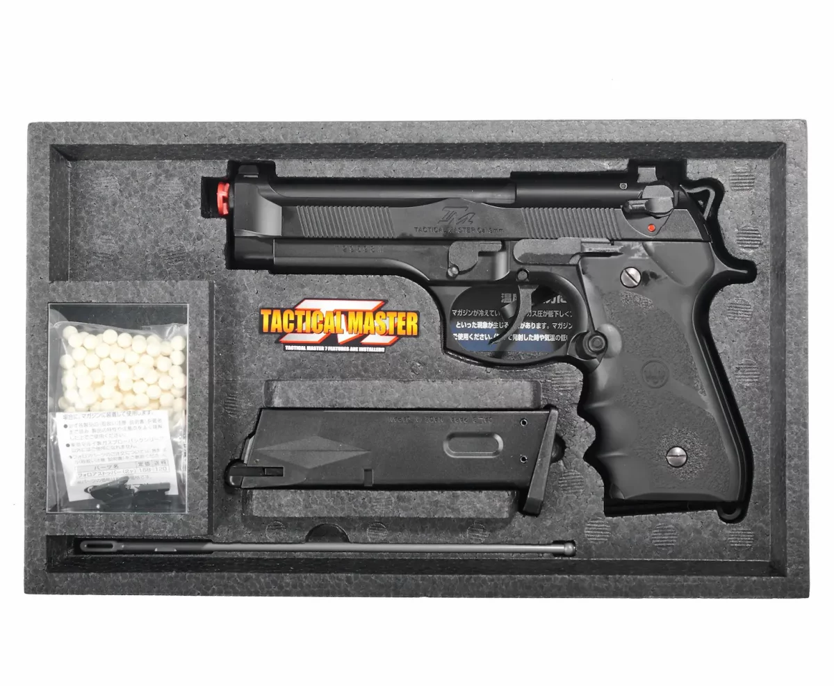 Страйкбольный пистолет Tokyo Marui M92F Tactical Master — GBB, регулируемый Hop-Up, магазин 26 BB