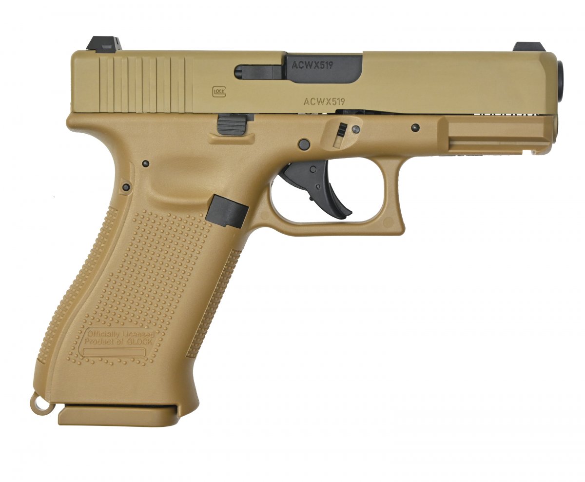 Пистолет пневматический Umarex Glock 19X TAN 4.5 мм (Металл, Blowback, CO2)