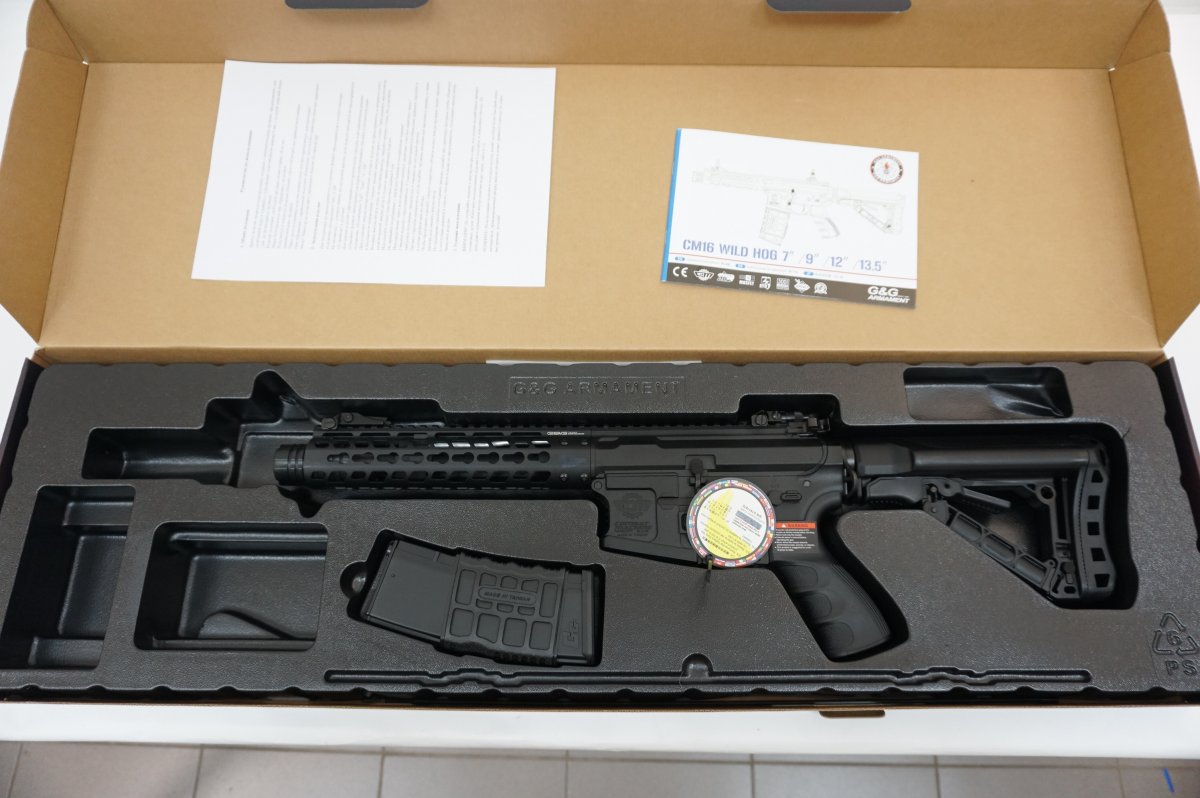 Страйкбольный автомат G&G CM16 Wild Hog 9” (EGC-WLP-009-BNB-NCM)
