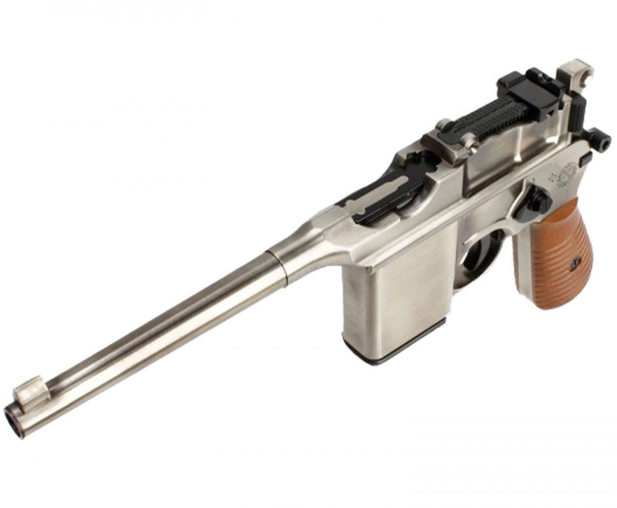 Страйкбольный пистолет WE WE-712-SV (6 мм, Mauser 712 с прикладом)