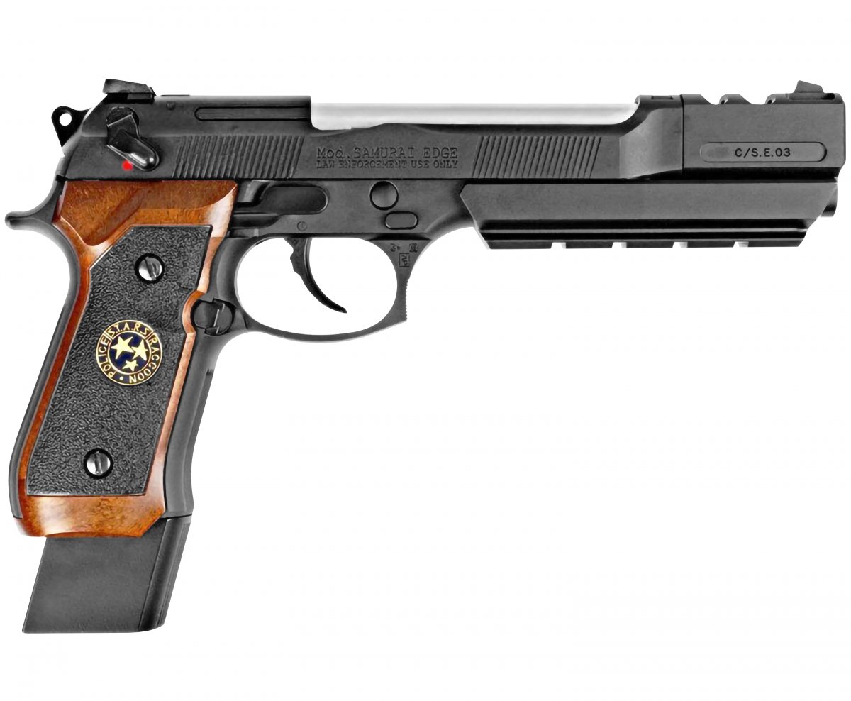 Страйкбольный пистолет WE Beretta M92F (Biohazard, WE-M92-SPL-1 - Brown)
