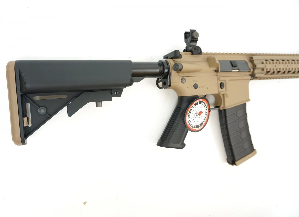 Страйкбольный автомат G&G CM18 MOD1 Desert/Black (EGC-18P-MD1-DNB-NCM)