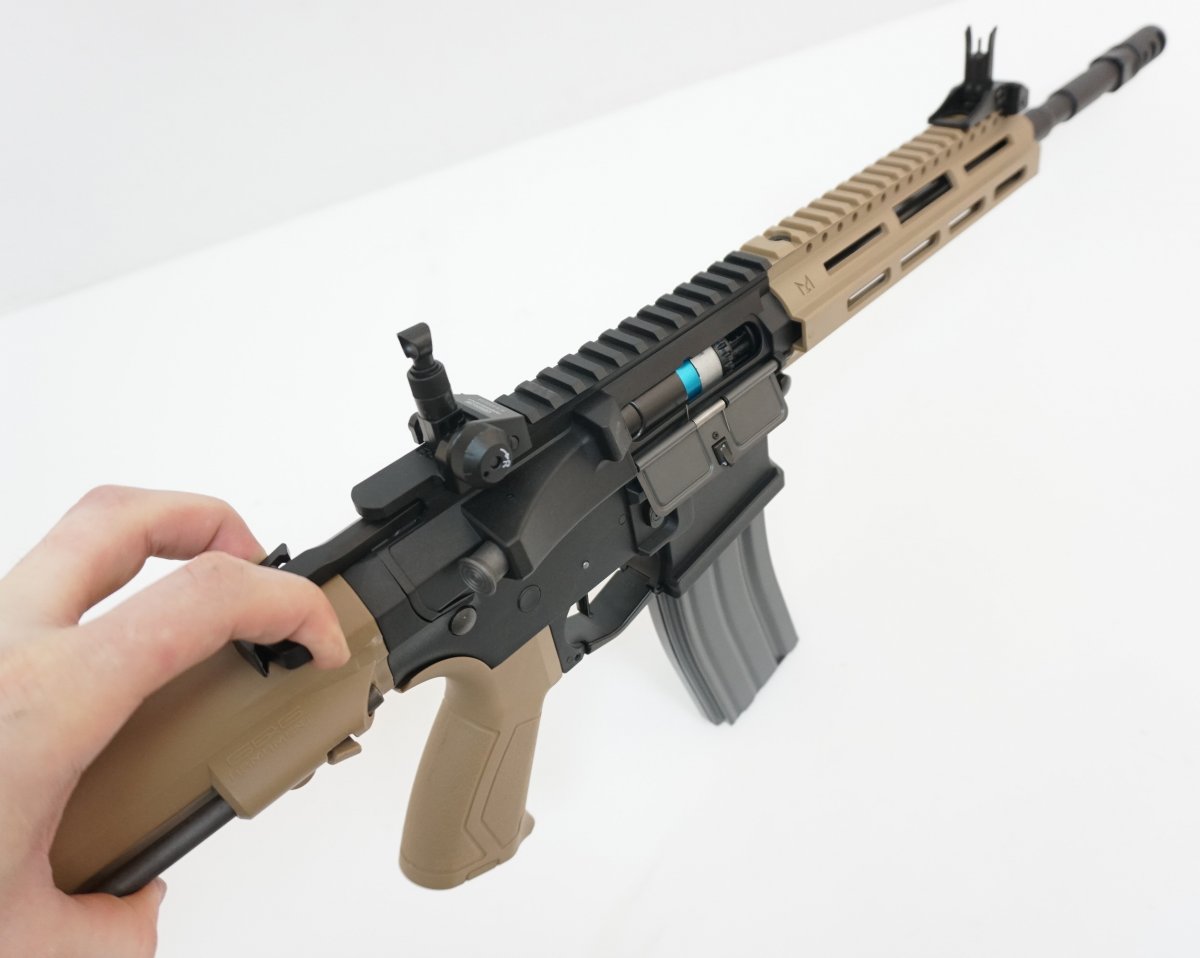Страйкбольный автомат G&G CM16 Raider L 2.0E Desert (EGC-16P-R2E-DNB-NCM)