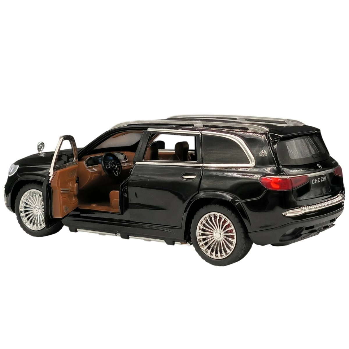 Металлическая машинка Mercedes-benz Maybach GLS 600 Black 1:24