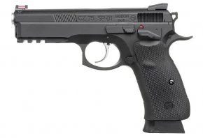 Страйкбольный пистолет KJW CZ-75 SP-01 Shadow CO₂ GBB Black