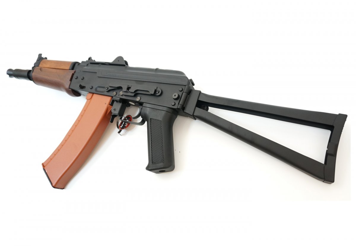 Страйкбольный автомат Cyma RКС-74У, с деревянным цевьём (CM045A)