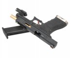 Страйкбольный пистолет WE Glock 34 G-Force (WE-G008WET-1, черный, позолоченный ствол)