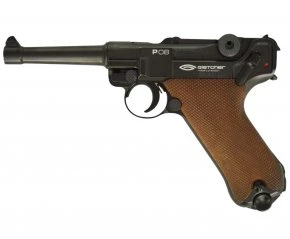 Пневматический пистолет Gletcher P.08 (Blowback), CO₂, 4.5 мм, металл