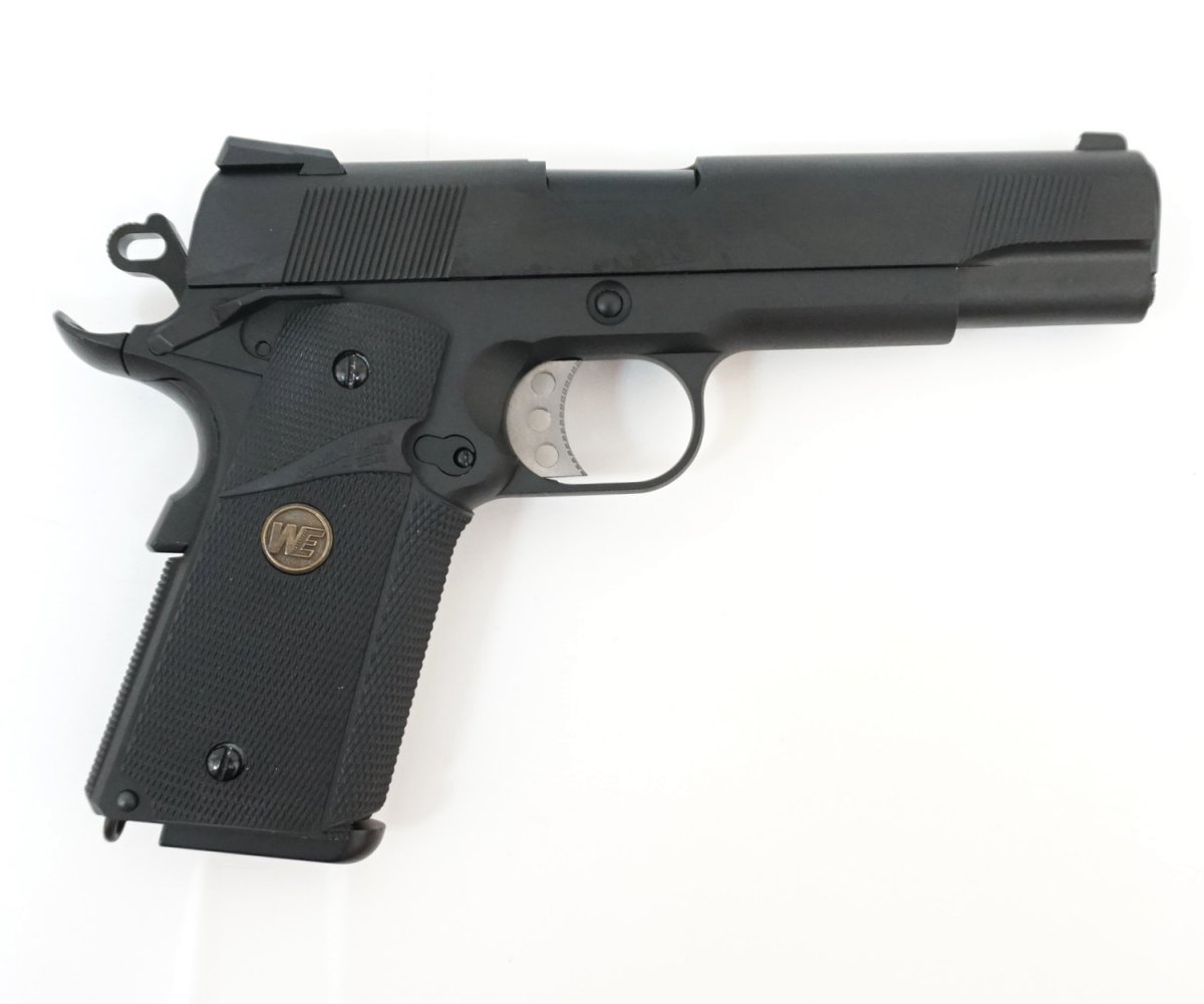 Страйкбольный пистолет WE Colt M1911A1 M.E.U. Black (WE-E008A-BK)