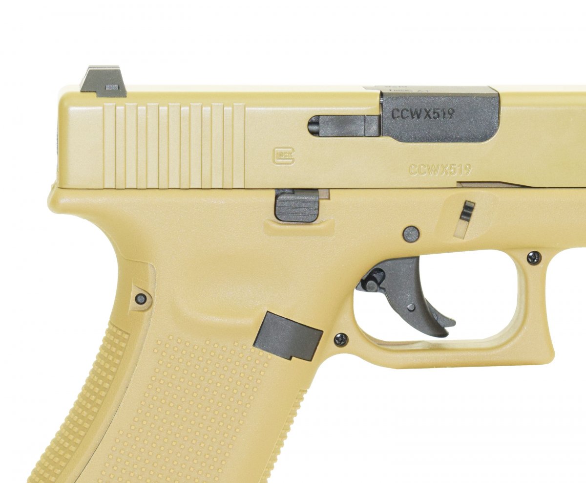 Пистолет пневматический Umarex Glock 19X TAN 4.5 мм (Металл, CO2)