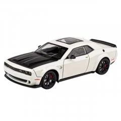 Металлическая машинка Challenger SRT 1:32 Белая