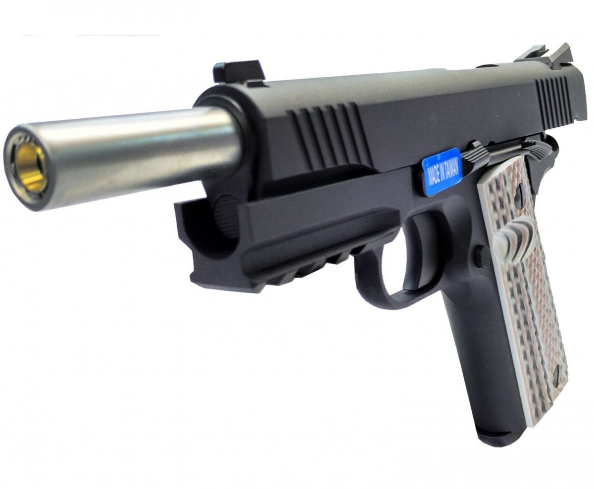 Страйкбольный пистолет WE Colt M45A1 Black (WE-E015-BK)