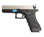 Страйкбольный пистолет WE Glock-18 Gen.3 Silver (WE-G002A-SV)