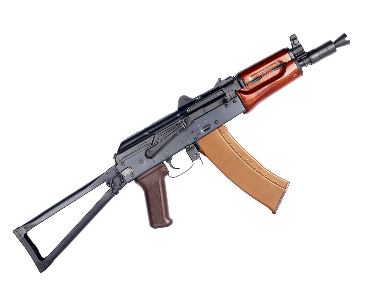 Страйкбольный автомат E&L ELAKS74UN (RКС-74У), сталь, дерево