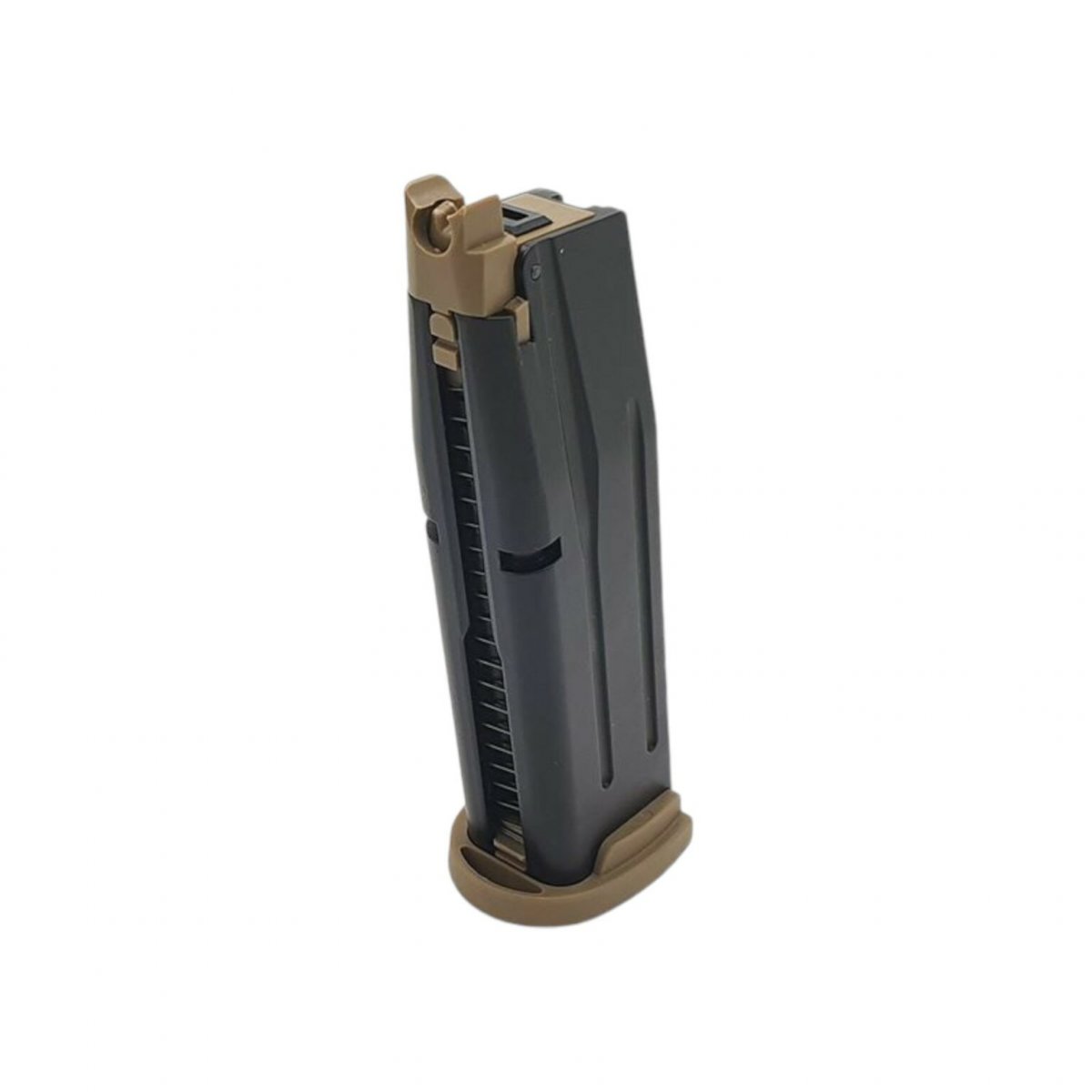 Магазин MG-F18BT SIG F17/F18 V2 Tan (WE), GAS GBB, металл, 19 шаров