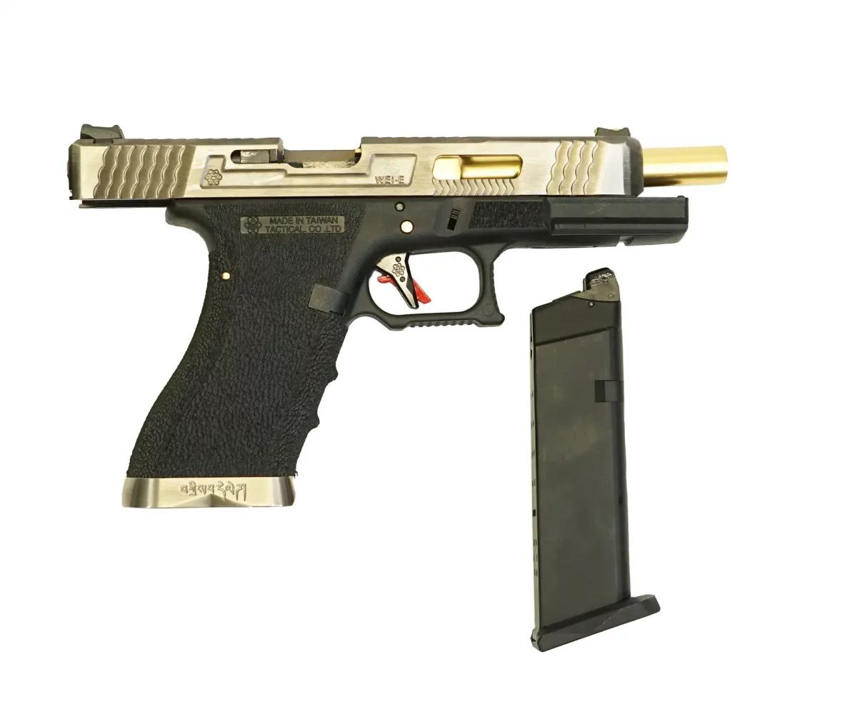 Страйкбольный пистолет WE Glock 34 G-Force (WE-G008WET-3) — металл-слайд, чёрная рама, 6 мм