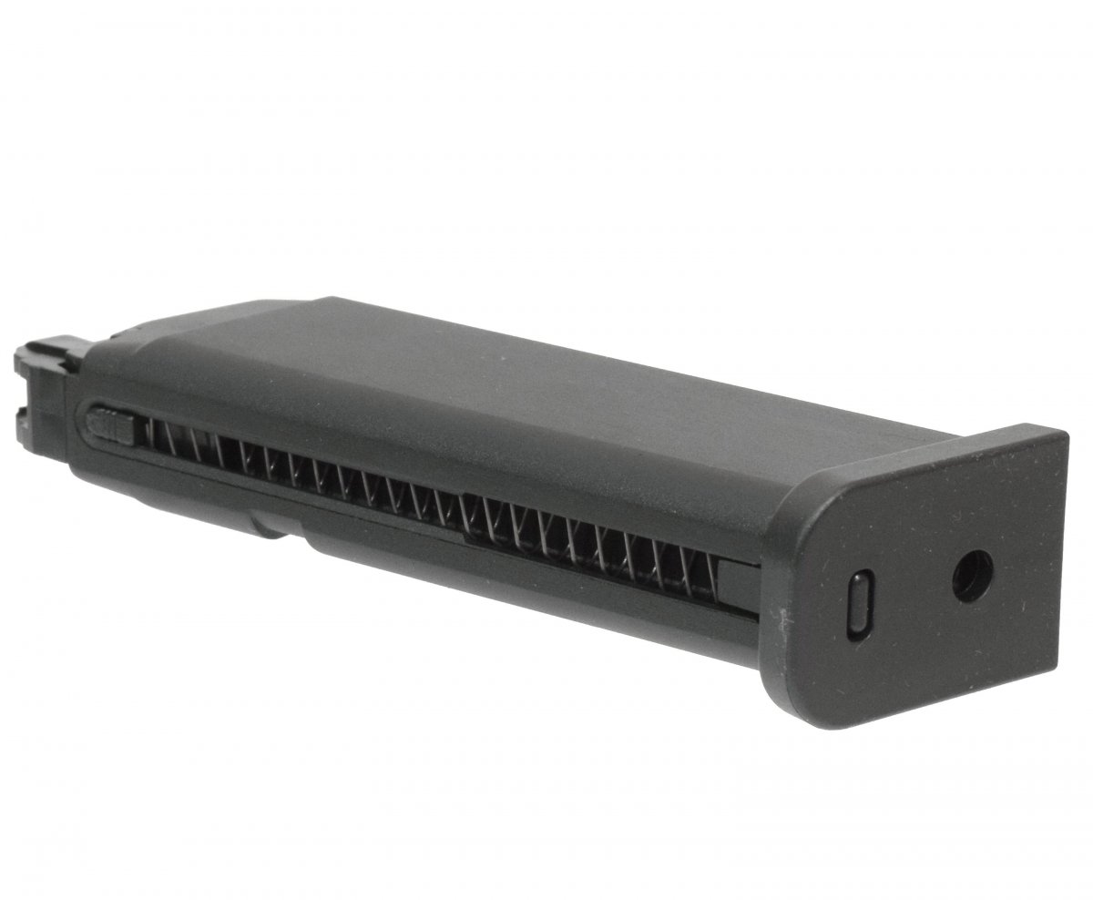 Магазин KP-18.GAS-M GLOCK G18/G17 (GBB, GAS), металл, 23 шара, совместим с KJW и WE