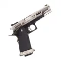 Страйкбольный пистолет WE Hi-Capa 5.1 WET REX Long — Black/Silver, GBB, 6 мм