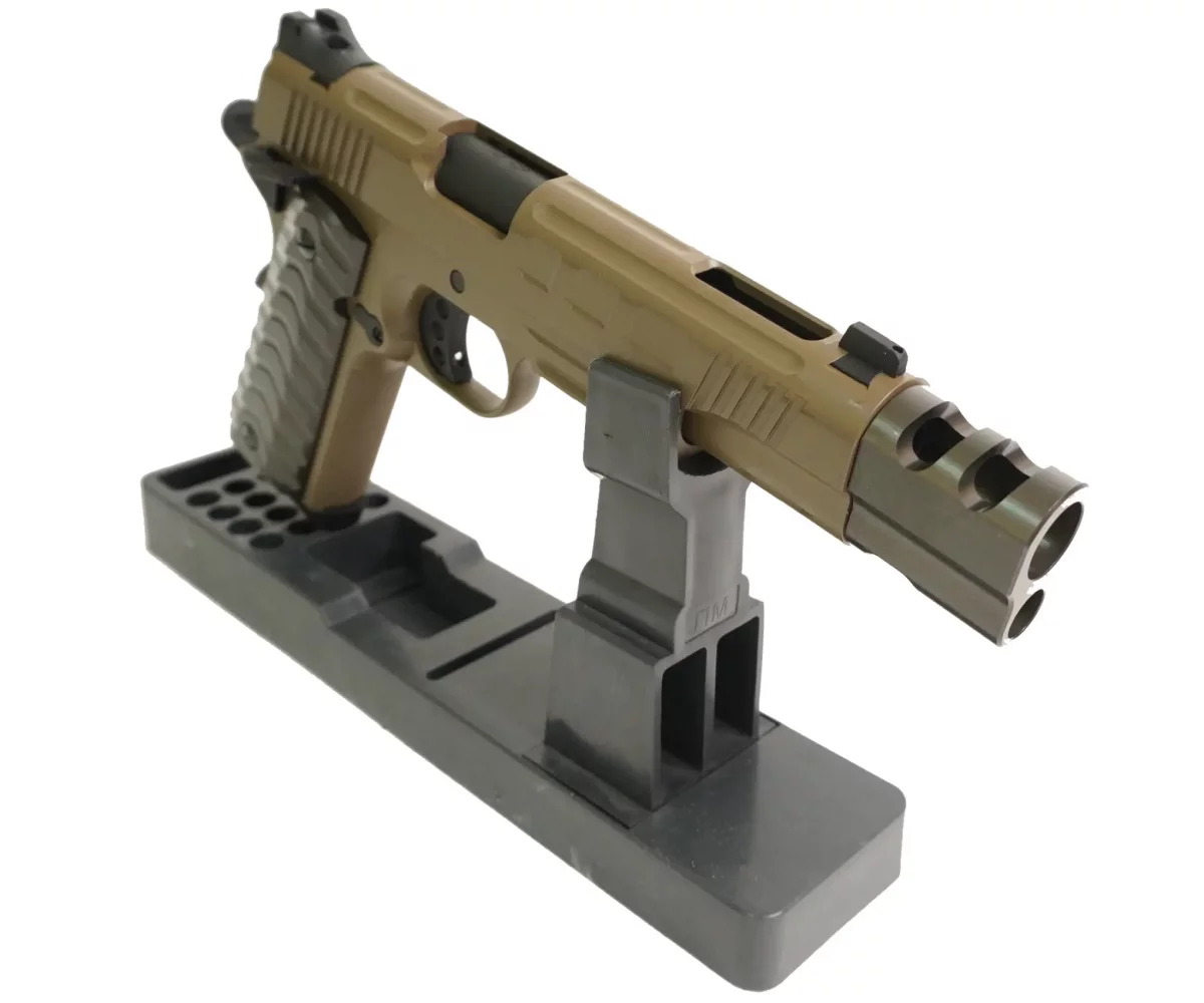 Страйкбольный пистолет KJW Colt M1911 (удлинённый, CO₂) — контроль и темп на 6