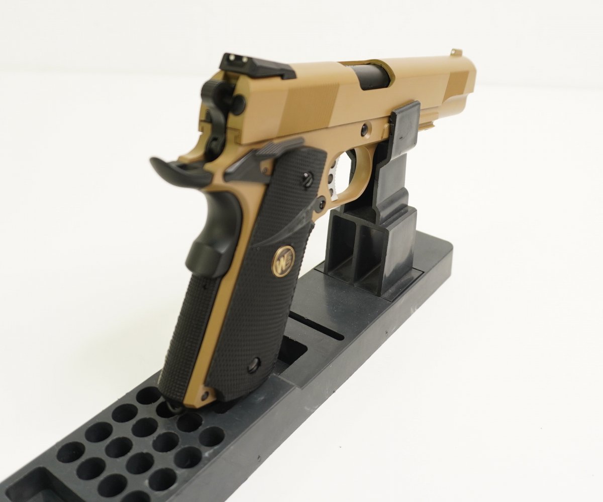 Страйкбольный пистолет WE Colt M1911A1 M.E.U. Rail Tan (WE-E008B-TAN)