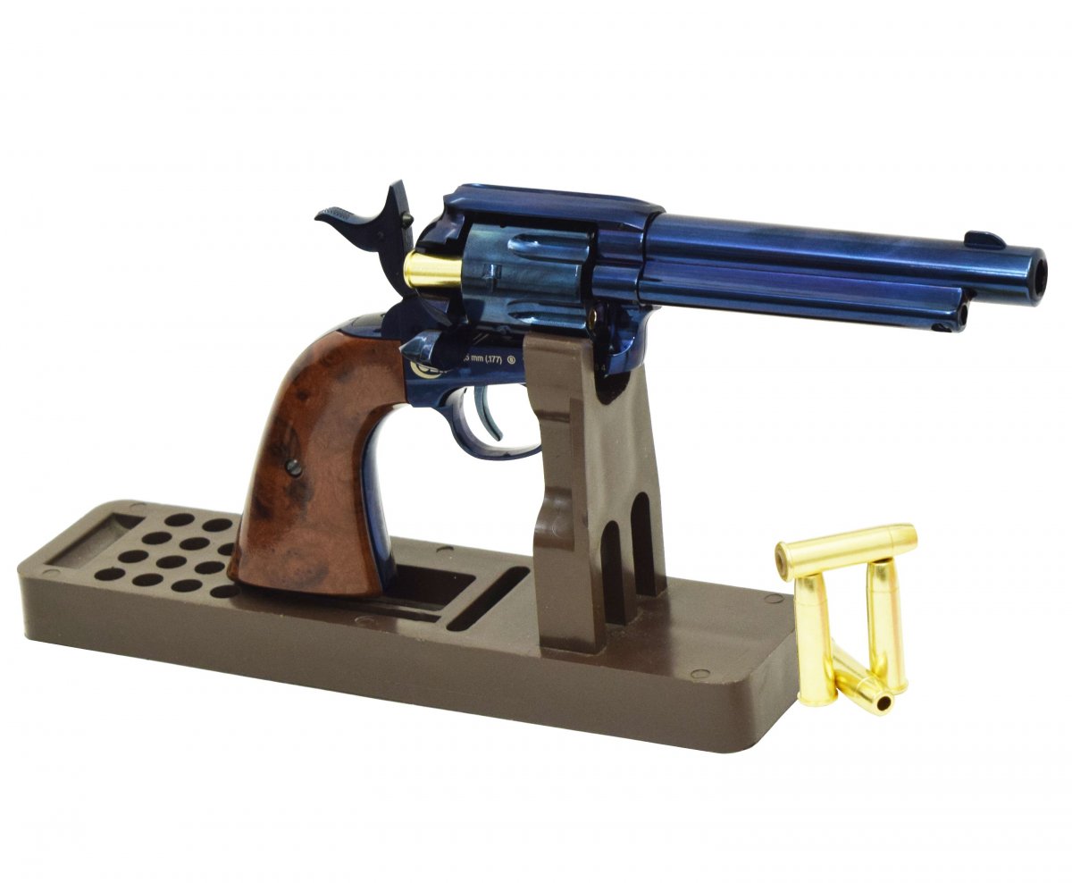 Пневматический револьвер Umarex Colt SAA .45 4.5 мм (bb, blue finish, ствол 5.5 дюймов)