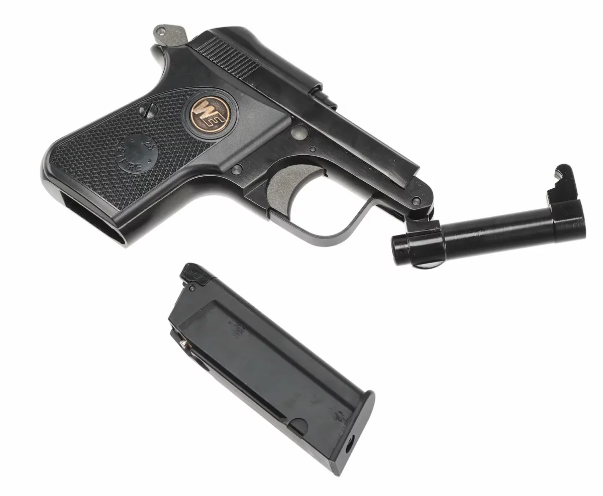 Страйкбольный пистолет WE Beretta 950 Jetfire (WE-CT002-BK-WE950, черный, Gas)