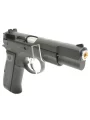 Страйкбольный пистолет KJW CZ75 KP-09 GAS — чёрный, GBB 6 мм, регулируемый Hop-Up