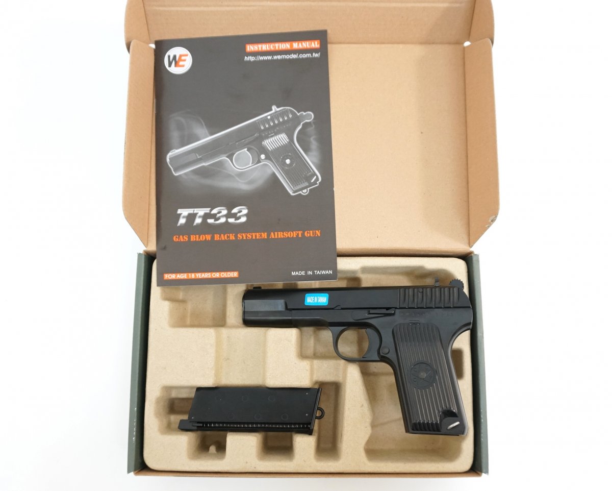 Страйкбольный пистолет WE TT Black (WE-E012-BK)