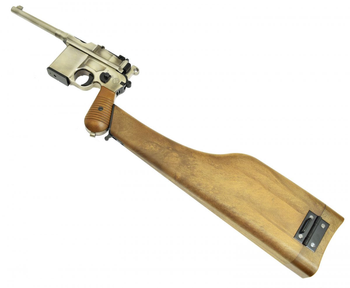 Страйкбольный пистолет WE WE-712-SV (6 мм, Mauser 712 с прикладом)