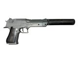 Пистолет Desert Eagle SMALL с глушителем, графит
