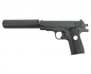 Пистолет Browning mini с глушителем