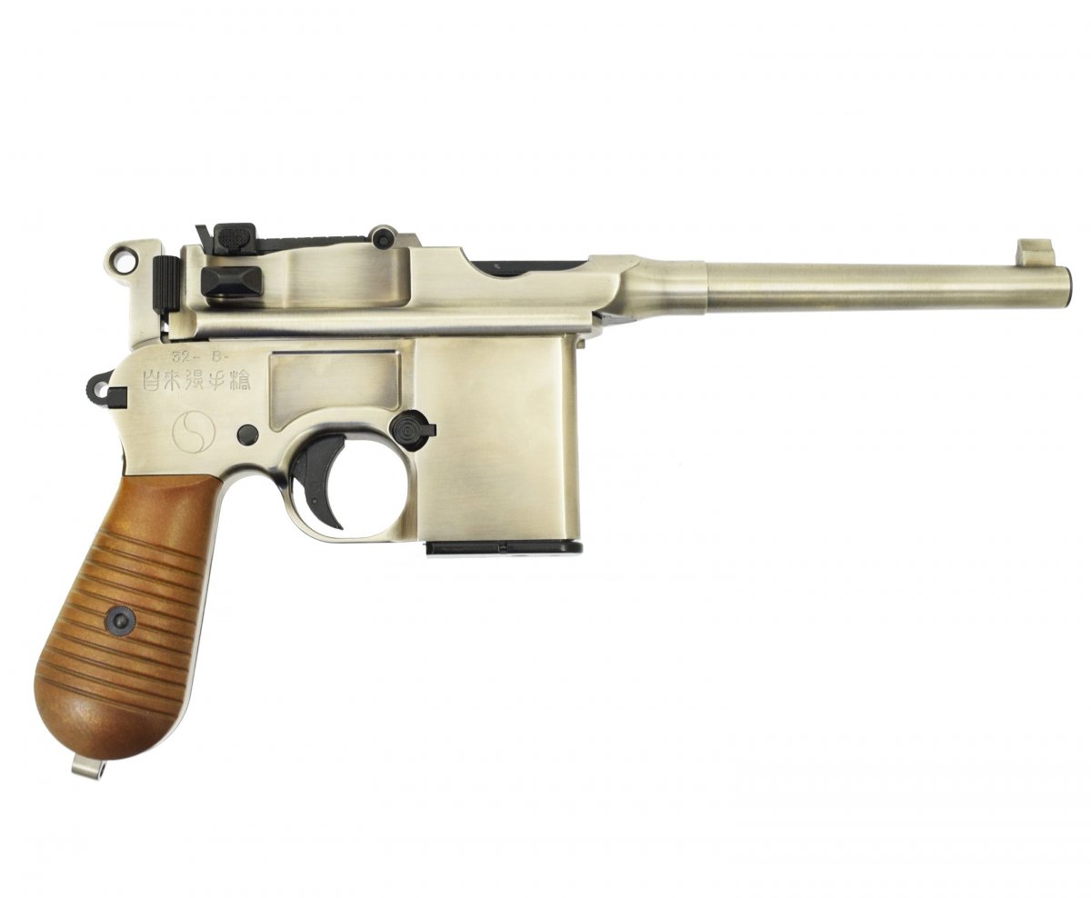 Страйкбольный пистолет WE WE-712-SV (6 мм, Mauser 712 с прикладом)