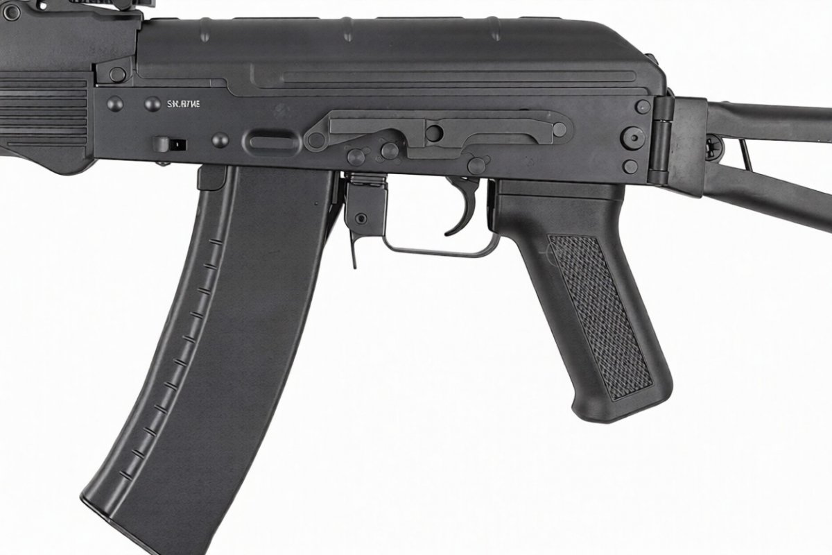 Страйкбольный автомат CYMA CM053B RK105 Platinum (складной приклад), 115 м/с, чёрный