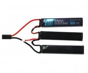 Аккумулятор BlueMax 11.1V Li-Po 3300mAh 20C трехлепестковый (Triple) для M-серии 17*20*105