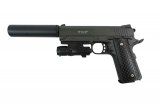 Пистолет Colt 1911 Rail с ЛЦУ и глушителем