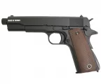 Страйкбольный пистолет KJW Colt 1911 (1911-TBC.GAS) — газовый GBB, 6 мм, Black