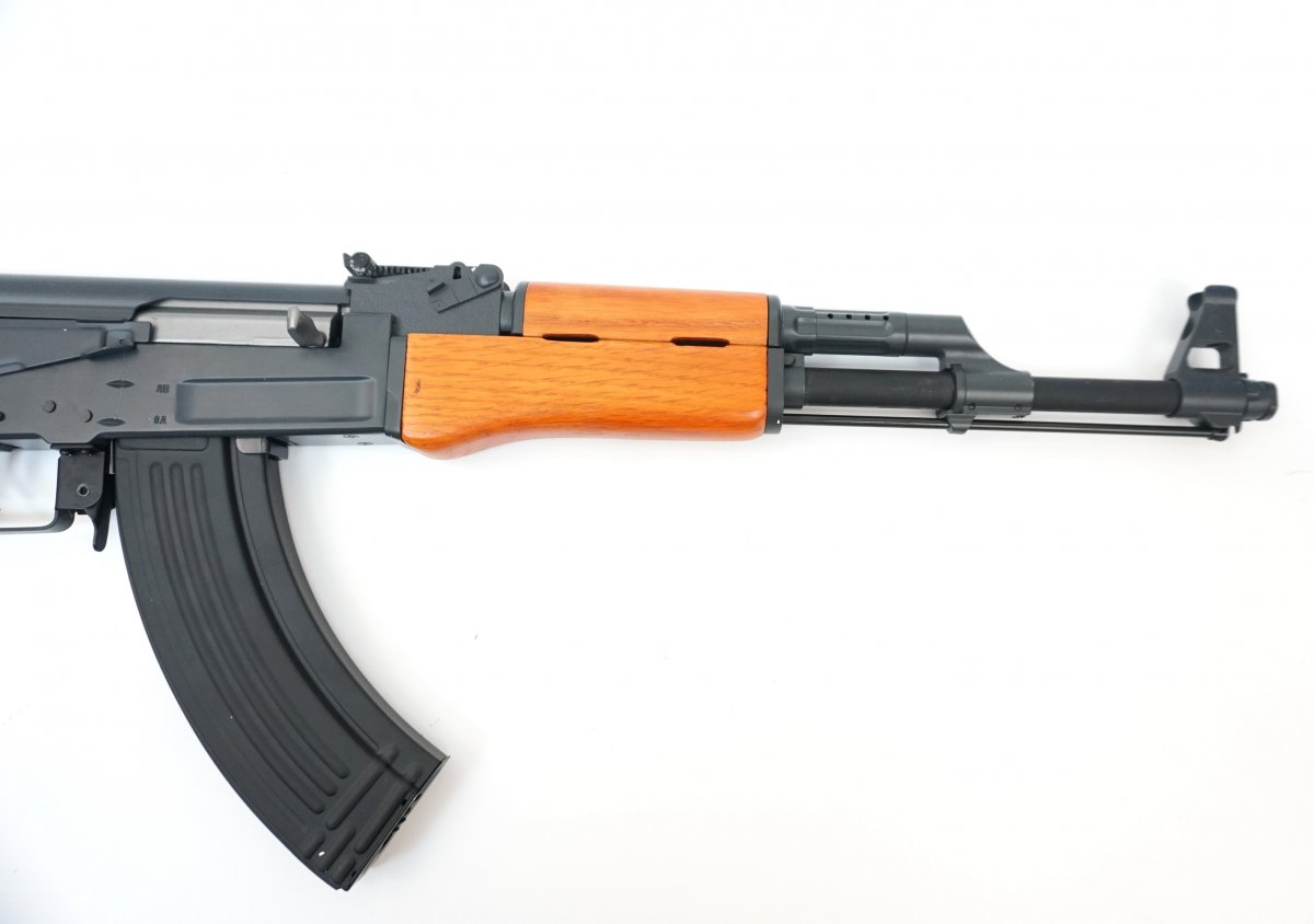 Страйкбольный автомат CYMA CM046 RK-47 Blowback (деревянный приклад), 130 м/с, чёрный/дерево
