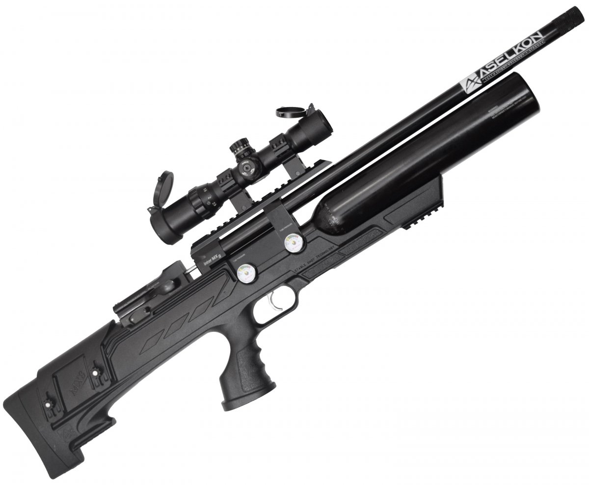 Пневматическая винтовка Aselkon MX-8 Evoc (пластик, PCP, 3 Дж) 5,5 мм