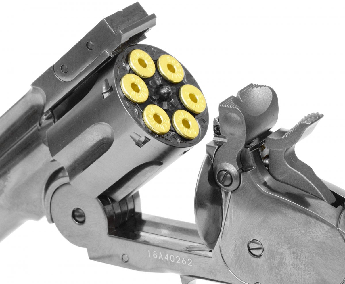 Пневматический револьвер ASG Schofield 6 Plated Steel 4.5 мм (S&W)