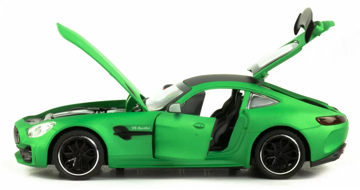 Металлическая машинка Mercedes-AMG V8 TURBO green 1:24