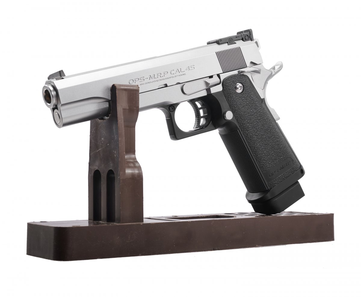 Страйкбольный пистолет Tokyo Marui Colt 1911 Hi-Capa 5.1 Stainless GBB хром