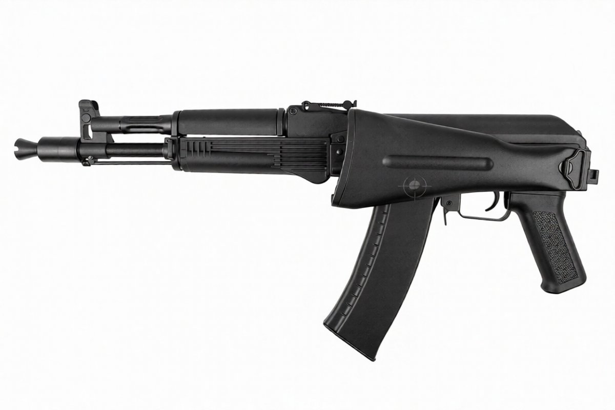 Страйкбольный автомат CYMA CM053D RK105 PLATINUM (складной пластиковый приклад), 120 м/с, чёрный