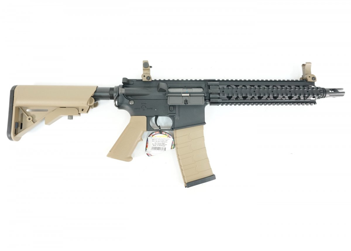 Страйкбольный автомат G&G CM18 MOD1 Black/Desert (EGC-18P-MD1-BNB-NCM)