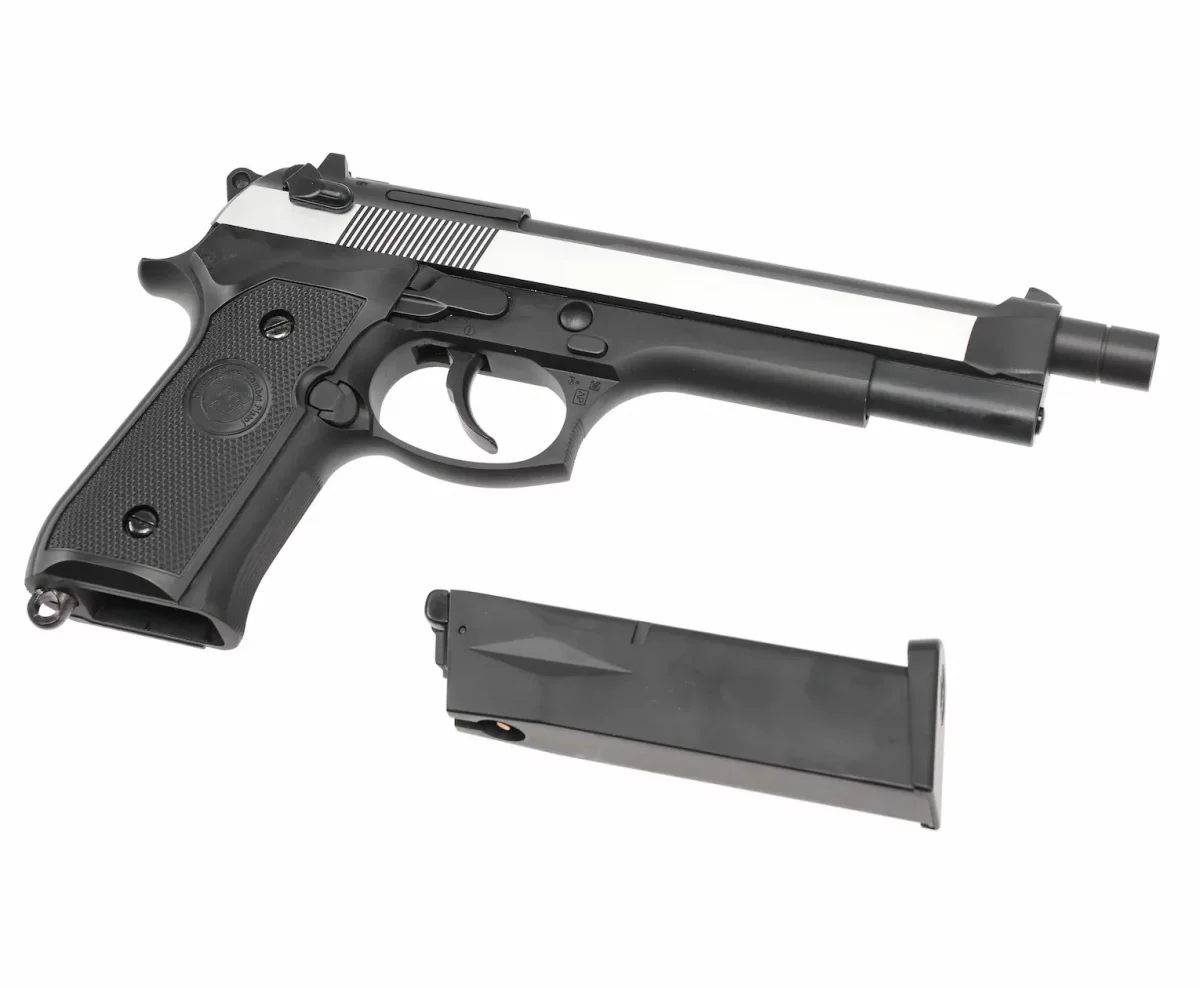 Страйкбольный пистолет WE Beretta M92F (CO2, 2 tone, WE-M007A-CO2)